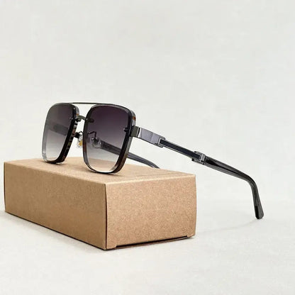 Bruno | Square Aviator Gradient Sunglasses 2