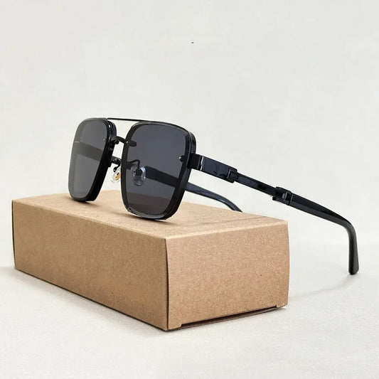 Bruno | Square Aviator Gradient Sunglasses 6