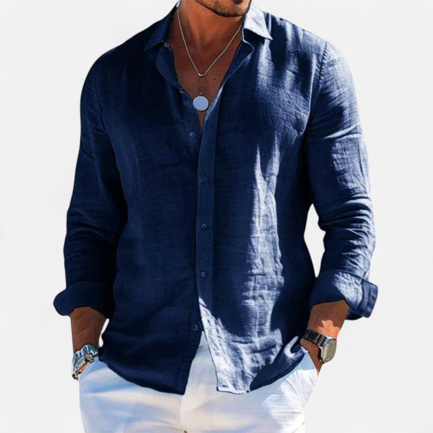 Bryan | Linen Long Sleeve Shirt 6