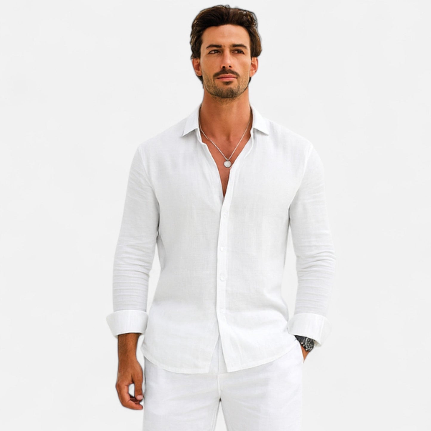 Bryan | Linen Long Sleeve Shirt 7