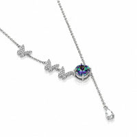 Butterfly Dreams Moissanite Necklace - 925 Sterling Silver 0