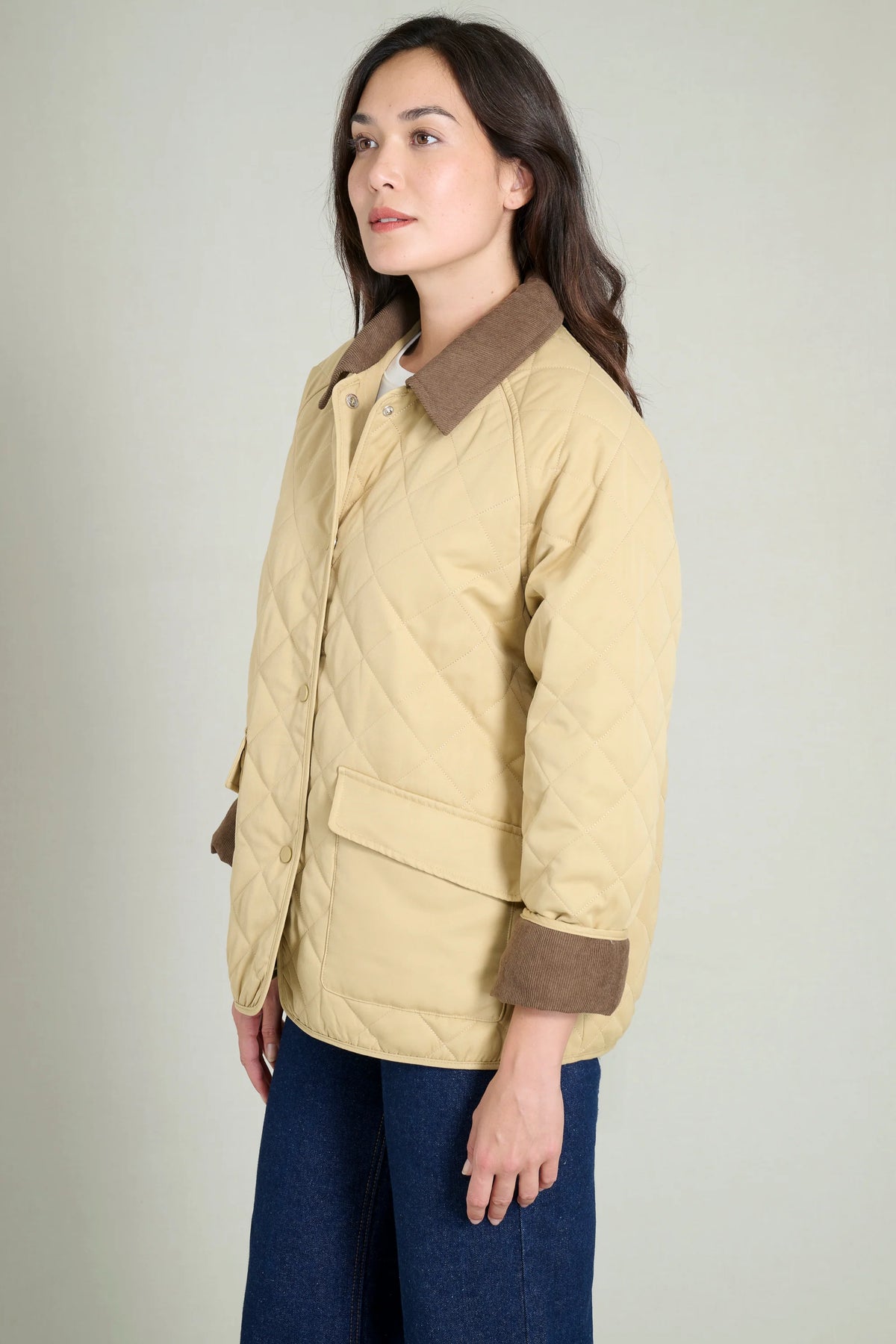 CAMEL LUNA QUILTED JACKET 0