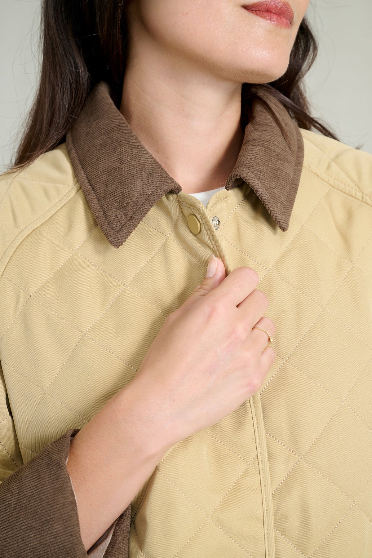 CAMEL LUNA QUILTED JACKET 2