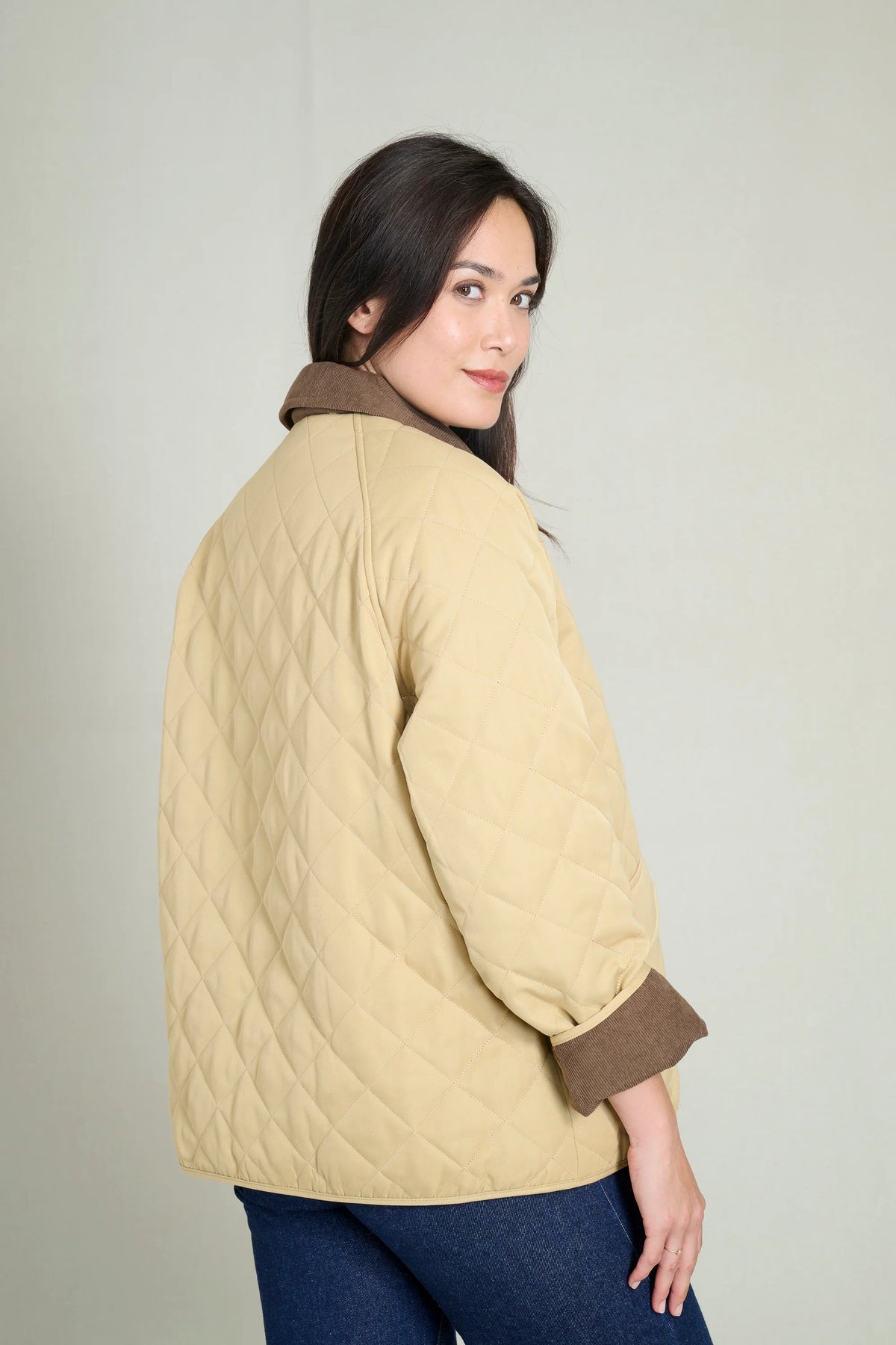 CAMEL LUNA QUILTED JACKET 3