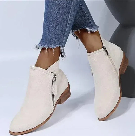 Caroline | Women’s Stylish Zip Heel Boots 1