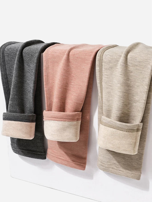 Cashmere & Silk Blend Invisible Thermal Leggings 5