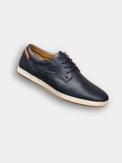 Casual Faux Sneakers with Lace-Up Front and Low-Top Collar 1
