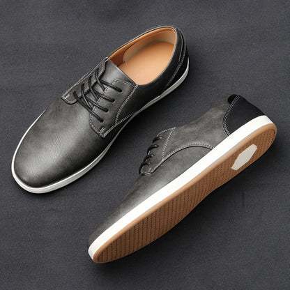 Casual Faux Sneakers with Lace-Up Front and Low-Top Collar 4