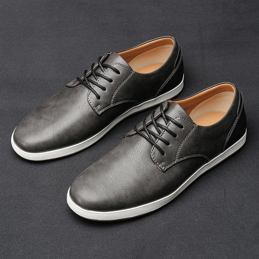 Casual Faux Sneakers with Lace-Up Front and Low-Top Collar 6