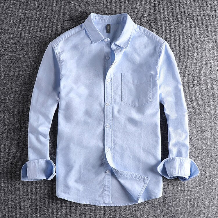 Casual Long Sleeve Shirt with Button Front and Chest Pocket 3