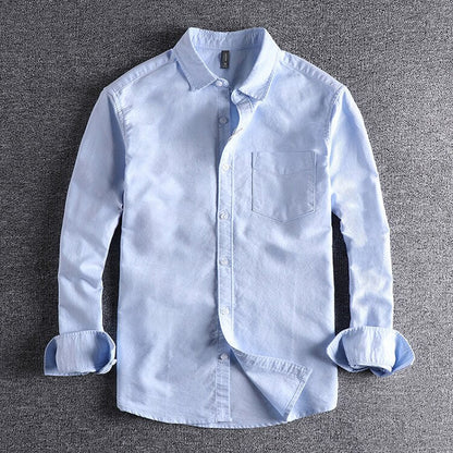 Casual Long Sleeve Shirt with Button Front and Chest Pocket 3
