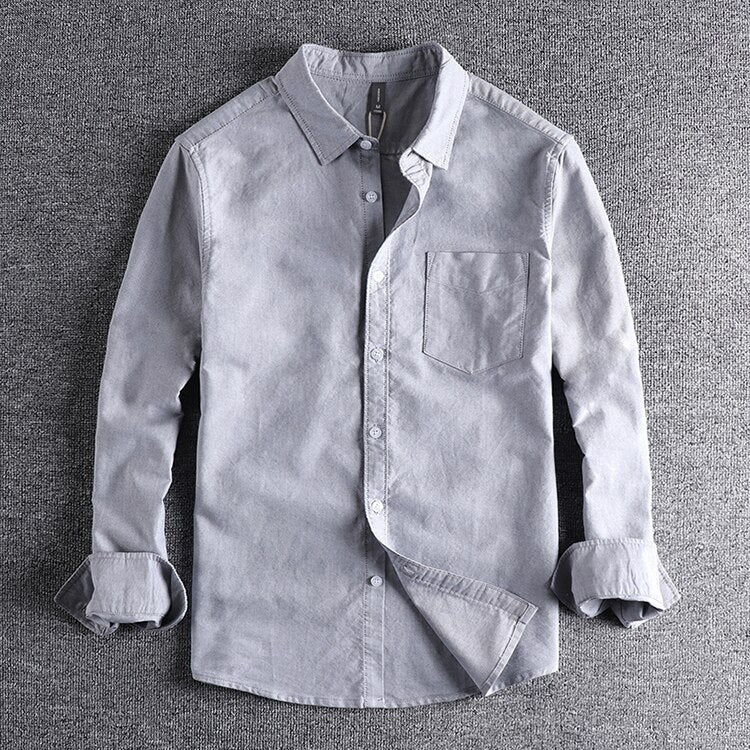 Casual Long Sleeve Shirt with Button Front and Chest Pocket 4