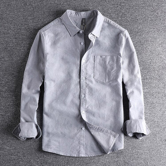 Casual Long Sleeve Shirt with Button Front and Chest Pocket 4