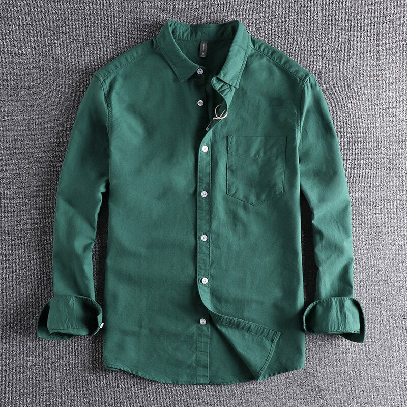 Casual Long Sleeve Shirt with Button Front and Chest Pocket 5