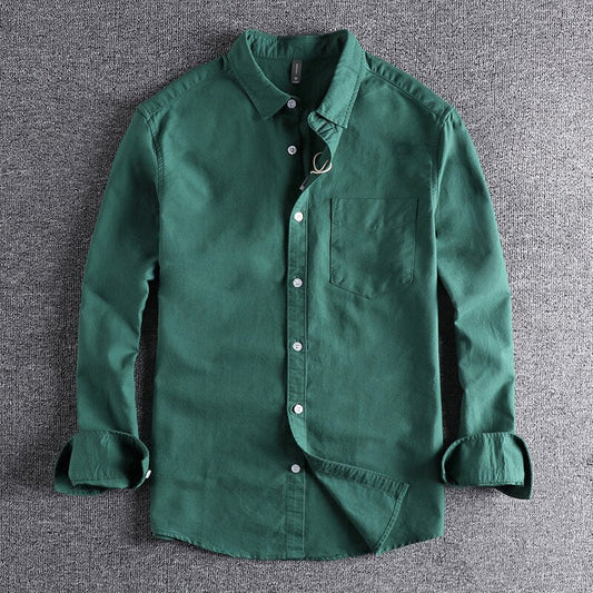 Casual Long Sleeve Shirt with Button Front and Chest Pocket 5