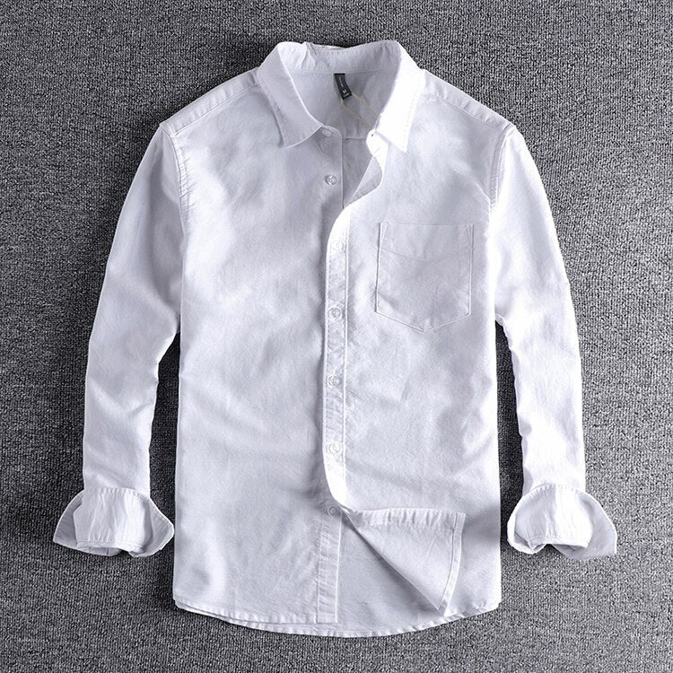 Casual Long Sleeve Shirt with Button Front and Chest Pocket 6