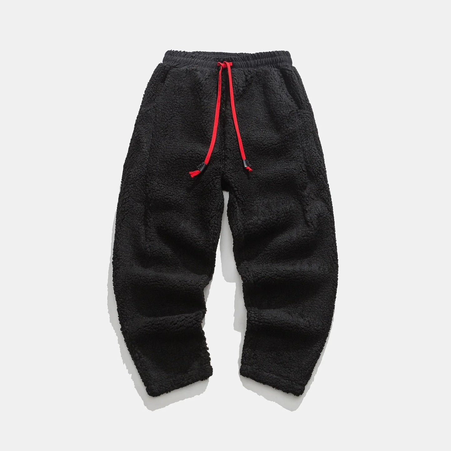 Casual Sherpa Fleece Sweatpants with Drawstring Waist and Pockets 5