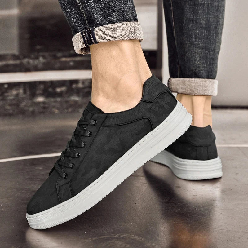Casual Sneakers with Lace-Up Front and Panels 3