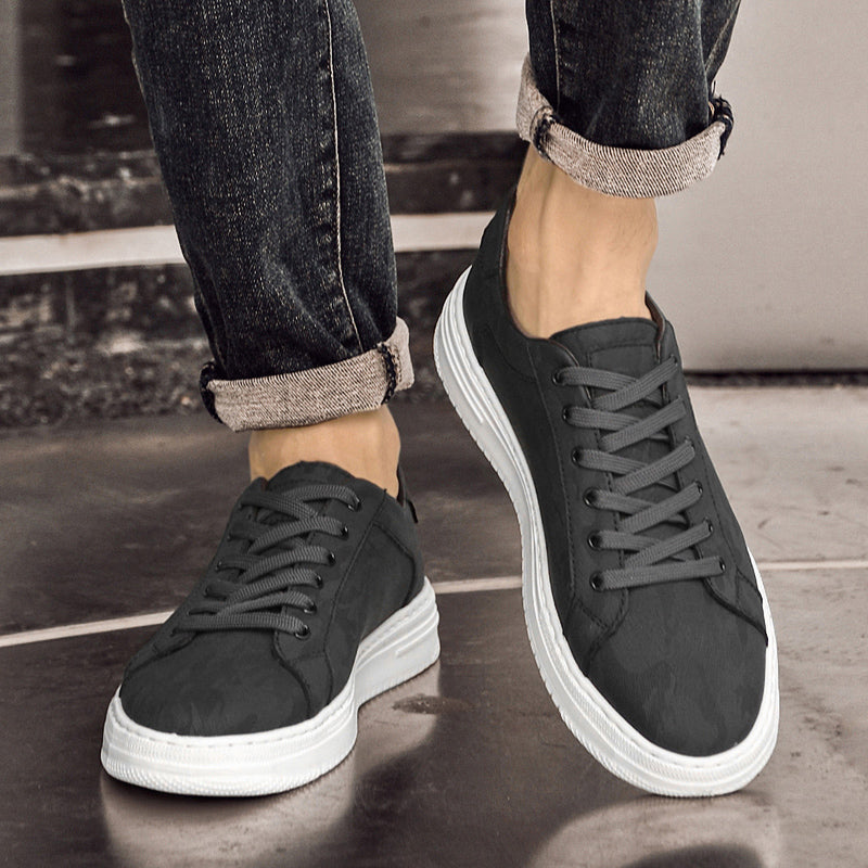 Casual Sneakers with Lace-Up Front and Panels 4