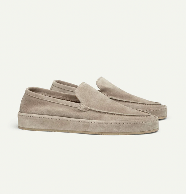 Casual Suede Loafers with Slip-On Design and Moc Toe 0