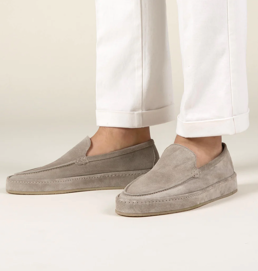 Casual Suede Loafers with Slip-On Design and Moc Toe 1