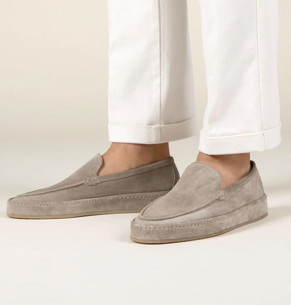 Casual Suede Loafers with Slip-On Design and Moc Toe 1