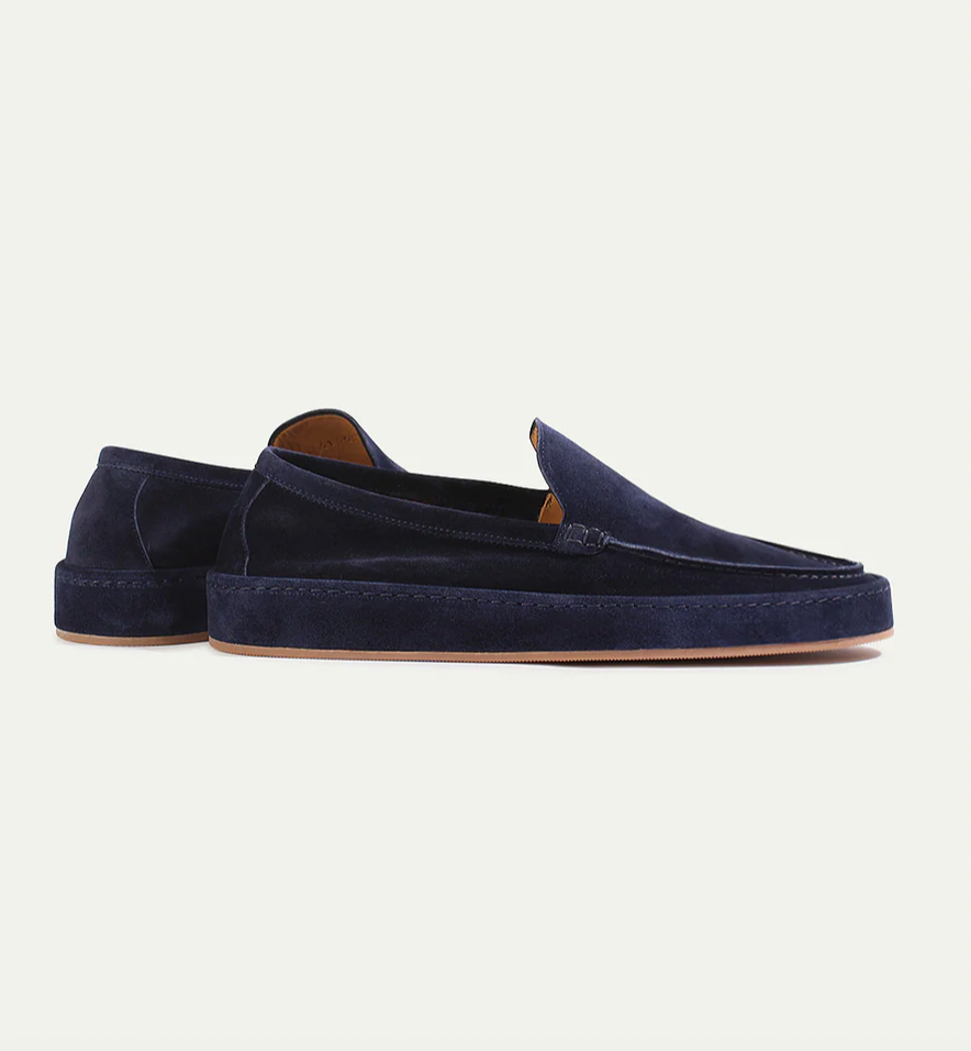 Casual Suede Loafers with Slip-On Design and Moc Toe 5