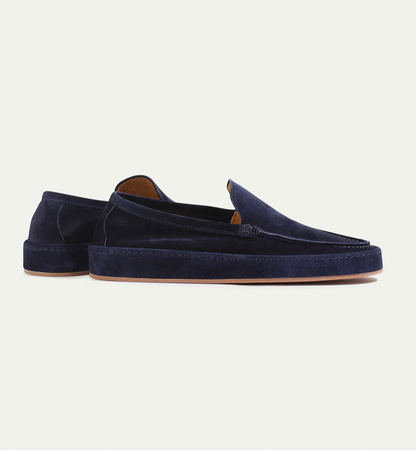 Casual Suede Loafers with Slip-On Design and Moc Toe 5