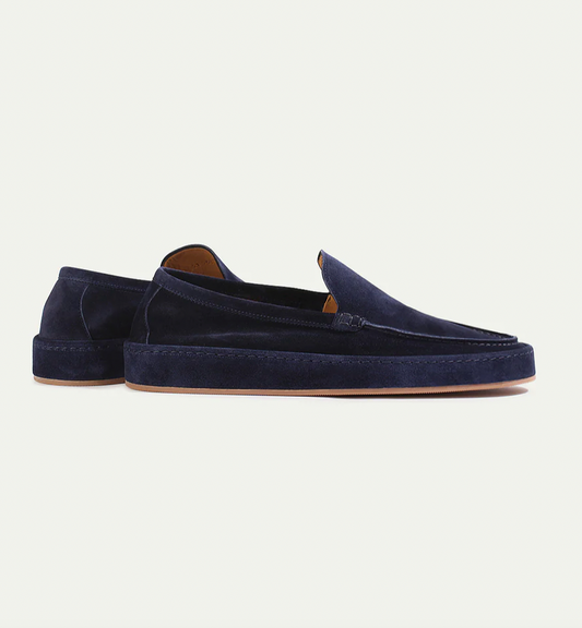 Casual Suede Loafers with Slip-On Design and Moc Toe 5
