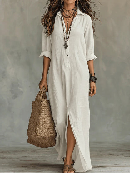 Catherine | Relaxed Versatile Maxi Dress With Sleeves 1