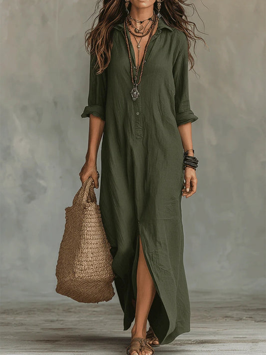 Catherine | Relaxed Versatile Maxi Dress With Sleeves 2