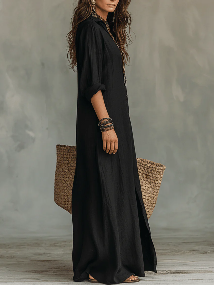 Catherine | Relaxed Versatile Maxi Dress With Sleeves 3
