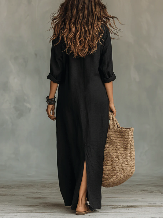 Catherine | Relaxed Versatile Maxi Dress With Sleeves 4