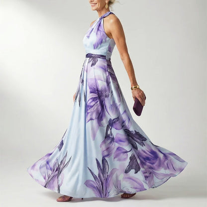 Chanel | Floral Halter Maxi Dress 5