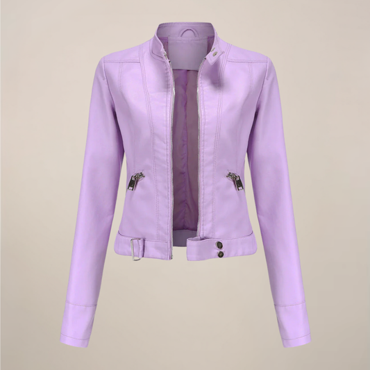 Chic Faux Leather Biker Jacket for Everyday Style 3