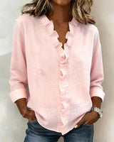 Chloe | Lightweight V-Neck Blouse 0