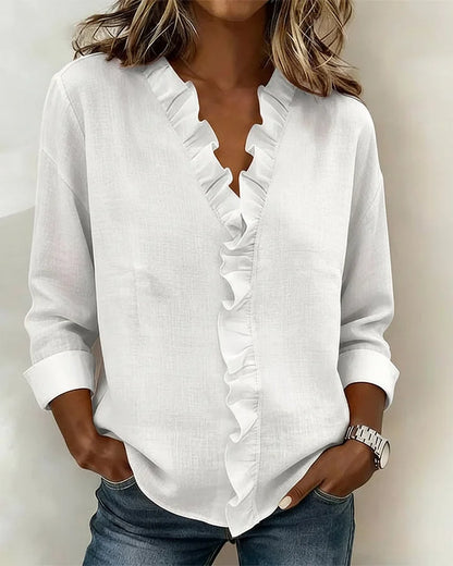 Chloe | Lightweight V-Neck Blouse 1