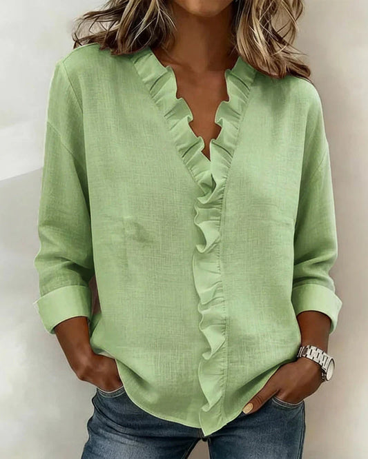 Chloe | Lightweight V-Neck Blouse 2