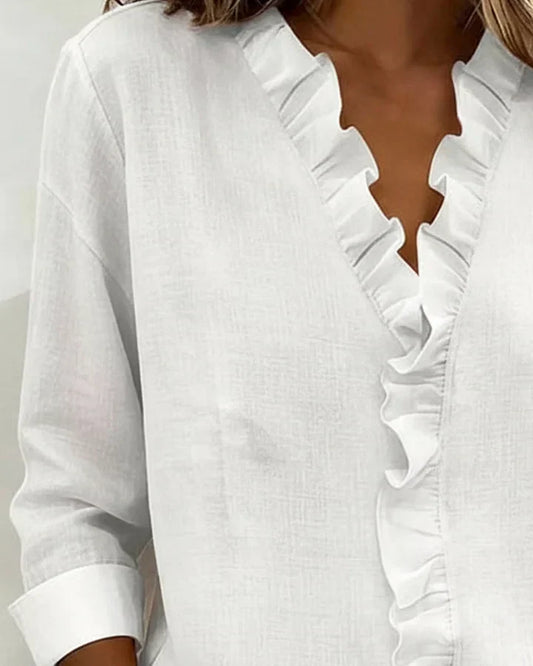 Chloe | Lightweight V-Neck Blouse 7