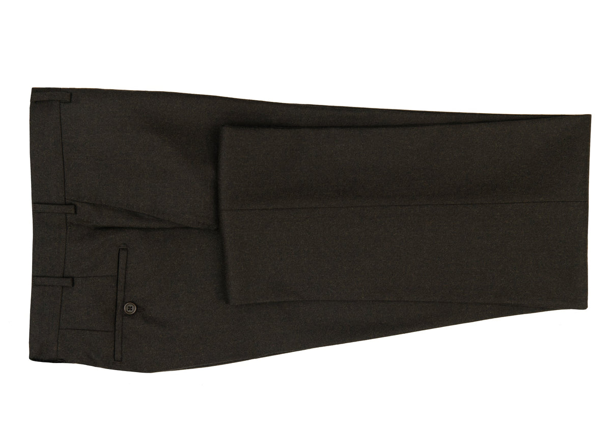 Chocolate Flannel Dress Pants 0