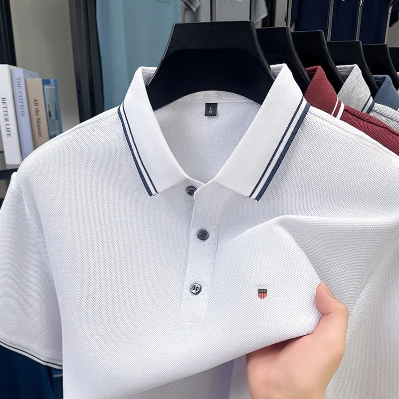 Classic Casual | Men's Polo Shirt with Exquisite Embroidery | Breathable Cotton for Everyday Comfort 1