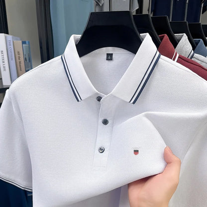 Classic Casual | Men's Polo Shirt with Exquisite Embroidery | Breathable Cotton for Everyday Comfort 1