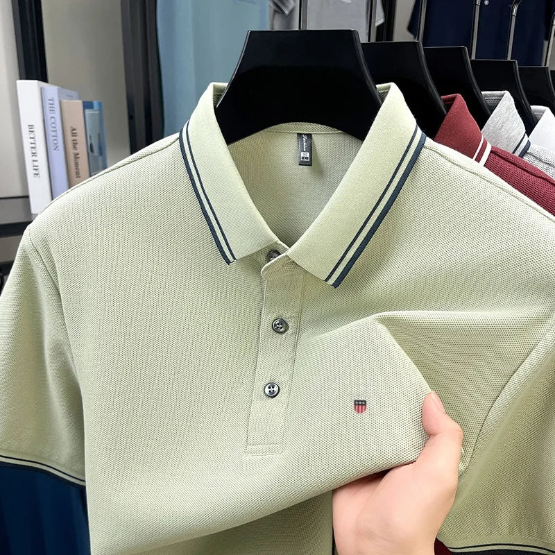 Classic Casual | Men's Polo Shirt with Exquisite Embroidery | Breathable Cotton for Everyday Comfort 2
