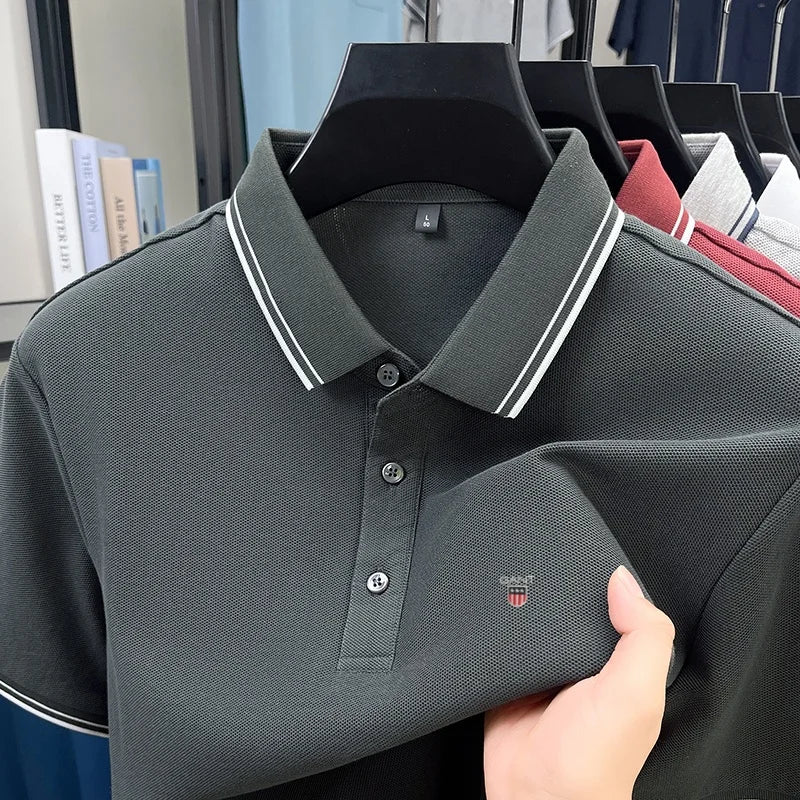 Classic Casual | Men's Polo Shirt with Exquisite Embroidery | Breathable Cotton for Everyday Comfort 3