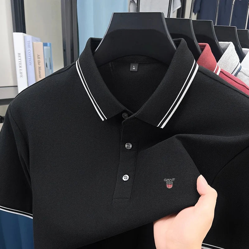 Classic Casual | Men's Polo Shirt with Exquisite Embroidery | Breathable Cotton for Everyday Comfort 4