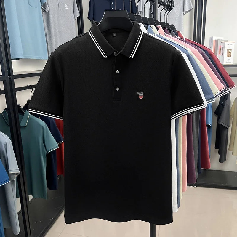 Classic Casual | Men's Polo Shirt with Exquisite Embroidery | Breathable Cotton for Everyday Comfort 5