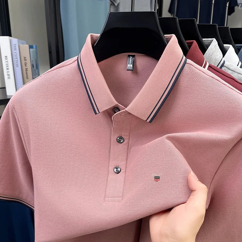 Classic Casual | Men's Polo Shirt with Exquisite Embroidery | Breathable Cotton for Everyday Comfort 7