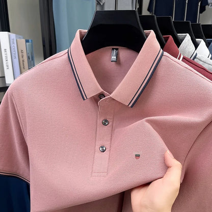 Classic Casual | Men's Polo Shirt with Exquisite Embroidery | Breathable Cotton for Everyday Comfort 7