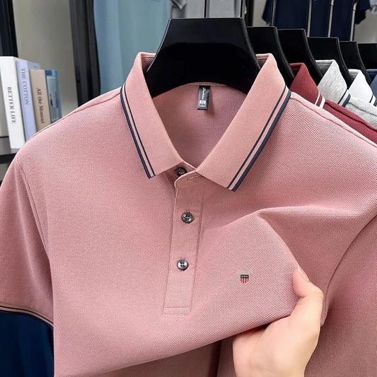 Classic Casual | Men's Polo Shirt with Exquisite Embroidery | Breathable Cotton for Everyday Comfort 7