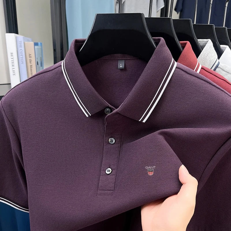 Classic Casual | Men's Polo Shirt with Exquisite Embroidery | Breathable Cotton for Everyday Comfort 8